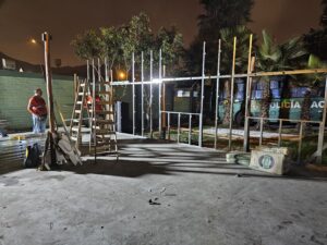 Parantes galvanizados para PVC